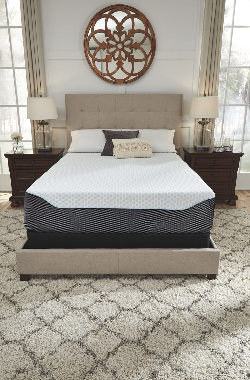 14 Inch Chime Elite - White/blue - California King Mattress-Washburn's Home Furnishings