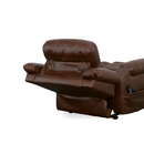 Flexsteel Oscar Fabric Power Lift Recliner with Right-Hand Control & Power Headrest in Pumpernickel