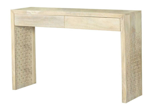 2-drawer Console Table - Beige-Washburn's Home Furnishings