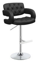 29" Adjustable Height Bar Stool - Black-Washburn's Home Furnishings