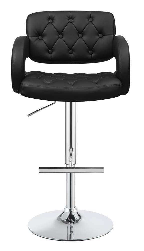 29" Adjustable Height Bar Stool - Black-Washburn's Home Furnishings