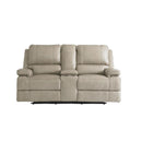 Bassett Parsons Loveseat w/ Power and Console in Flax