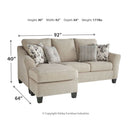 Abney - Driftwood - Sofa Chaise Queen Sleeper-Washburn's Home Furnishings