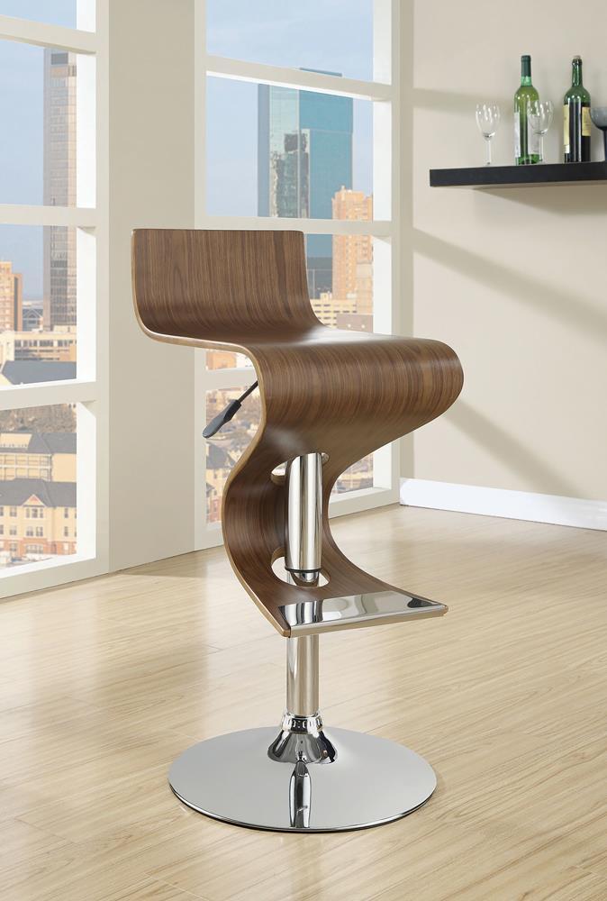 Adjustable Bar Stool - Brown-Washburn's Home Furnishings