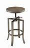 Adjustable Height Swivel Bar Stool - Light Brown-Washburn's Home Furnishings