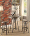 Adjustable Height Swivel Bar Stool - Light Brown-Washburn's Home Furnishings