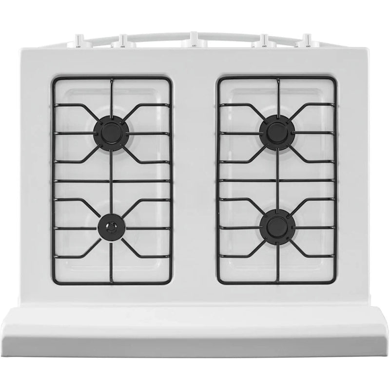 Amana® 30-inch Gas Range with Easy-Clean Glass Door in White-Washburn's Home Furnishings