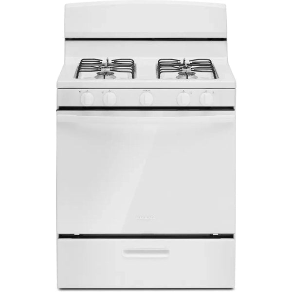 Amana® 30-inch Gas Range with Easy-Clean Glass Door in White-Washburn's Home Furnishings