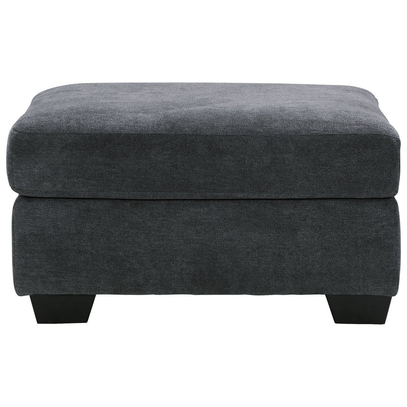 Ambrielle - Gunmetal - Oversized Accent Ottoman-Washburn's Home Furnishings