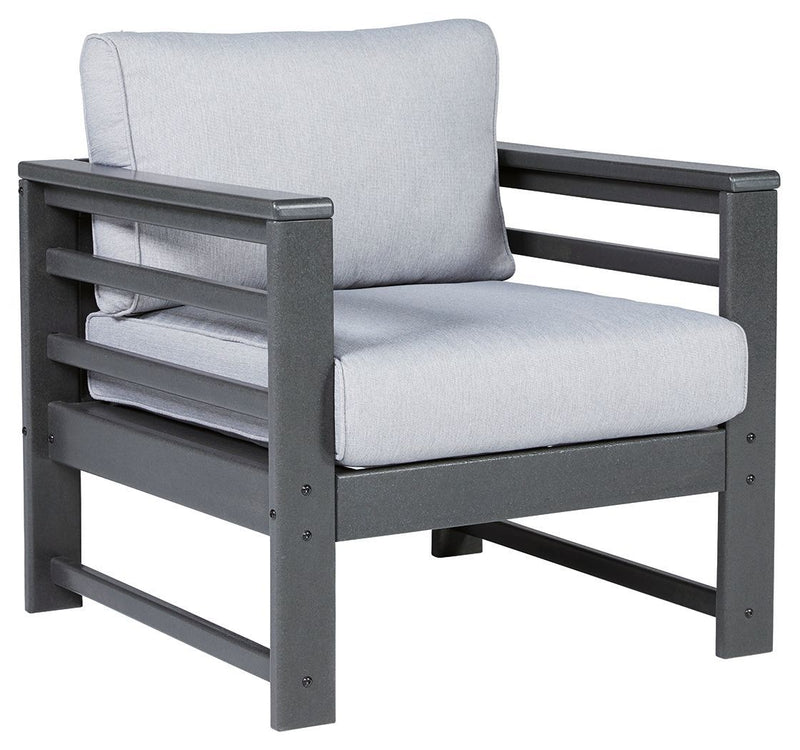 Amora - Charcoal Gray - Lounge Chair W/cushion (2/cn)-Washburn's Home Furnishings