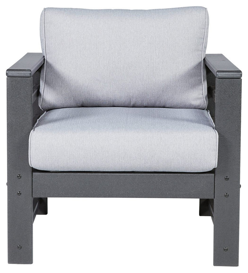 Amora - Charcoal Gray - Lounge Chair W/cushion (2/cn)-Washburn's Home Furnishings