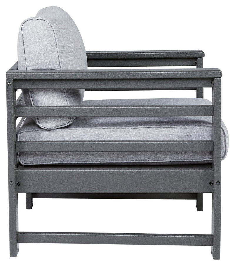 Amora - Charcoal Gray - Lounge Chair W/cushion (2/cn)-Washburn's Home Furnishings