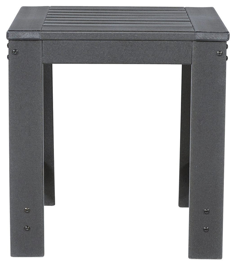 Amora - Charcoal Gray - Square End Table-Washburn's Home Furnishings