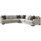 Artsie - Ash - Left Arm Facing Sofa 3 Pc Sectional-Washburn's Home Furnishings