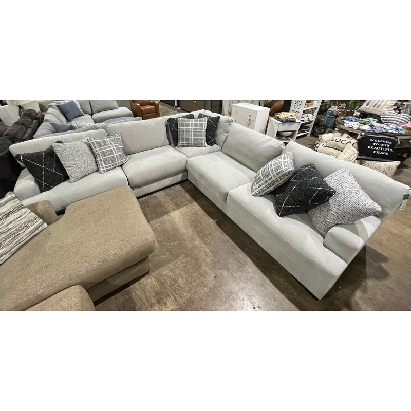 Artsie - Ash - Left Arm Facing Sofa 3 Pc Sectional-Washburn's Home Furnishings