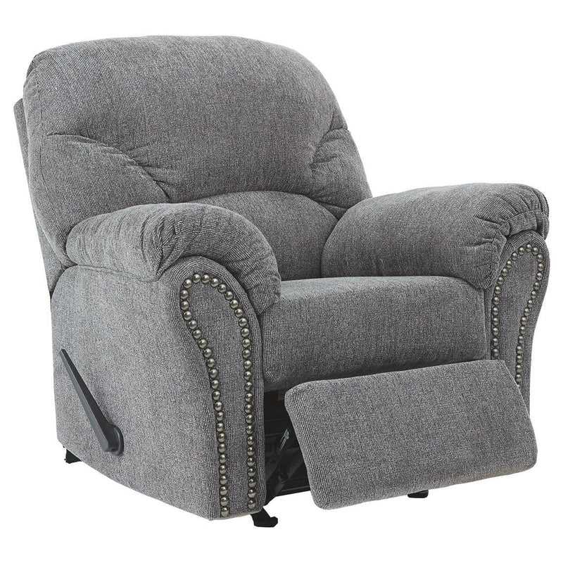 Allmaxx - Pewter - Rocker Recliner-Washburn's Home Furnishings