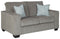 Ashley Altari Loveseat in Light Gray-Washburn's Home Furnishings