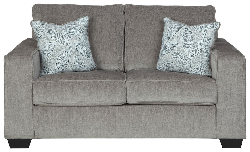 Ashley Altari Loveseat in Light Gray-Washburn's Home Furnishings