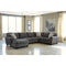 Ashley Ambee Left Chaise 3 Piece Sectional-Washburn's Home Furnishings