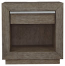 Anibecca - Weathered Gray - One Drawer Night Stand-Washburn's Home Furnishings