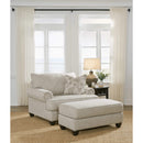 Ashley Asanti Chair & A Half w/Ottoman in Fog-Washburn's Home Furnishings