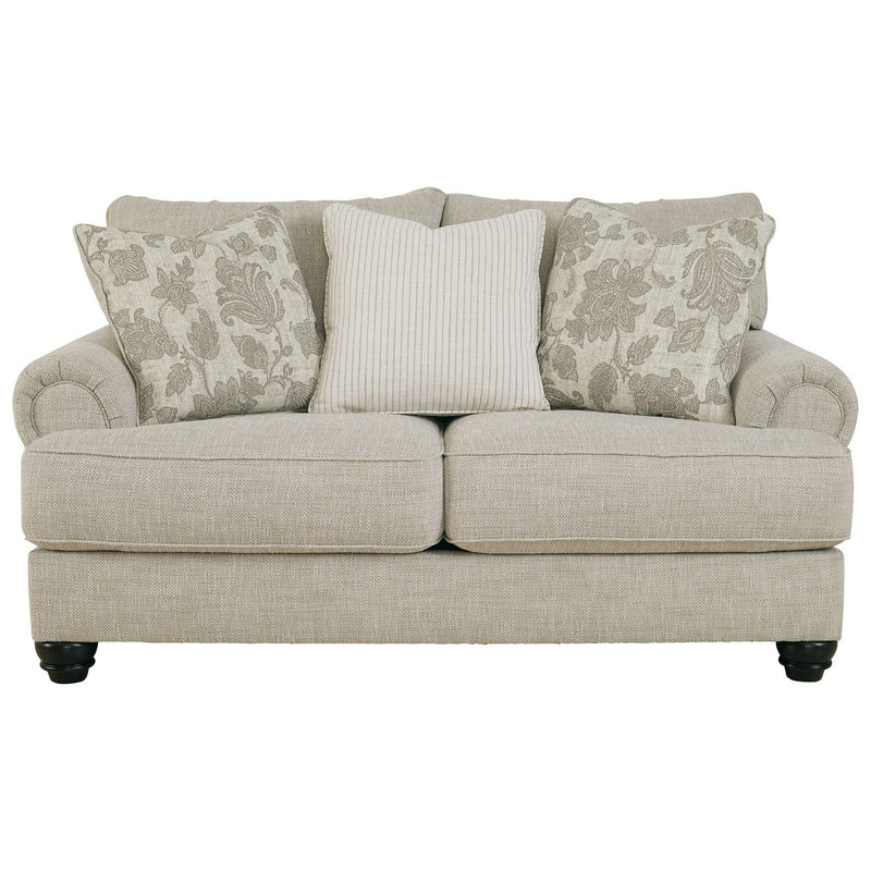 Ashley Asanti Loveseat in Fog-Washburn's Home Furnishings