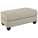 Ashley Asanti Ottoman in Fog-Washburn's Home Furnishings