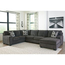 Ballinasloe - Smoke - Left Arm Facing Sofa 3 Pc Sectional-Washburn's Home Furnishings