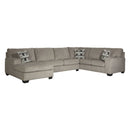 Ballinasloe - Platinum - Left Arm Facing Chaise 3 Pc Sectional-Washburn's Home Furnishings