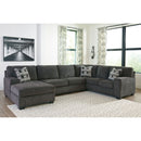 Ballinasloe - Smoke - Left Arm Facing Chaise 3 Pc Sectional-Washburn's Home Furnishings