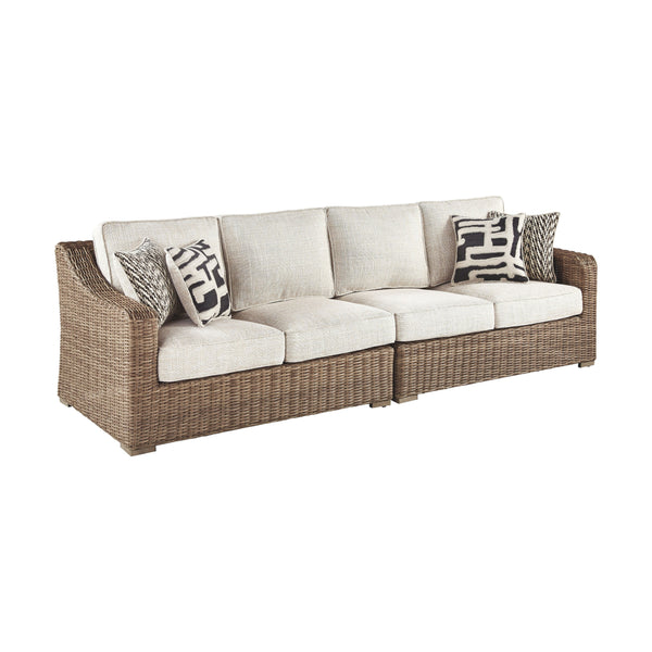 Beachcroft - Beige - RAF/LAF Loveseat w/CUSH-Washburn's Home Furnishings