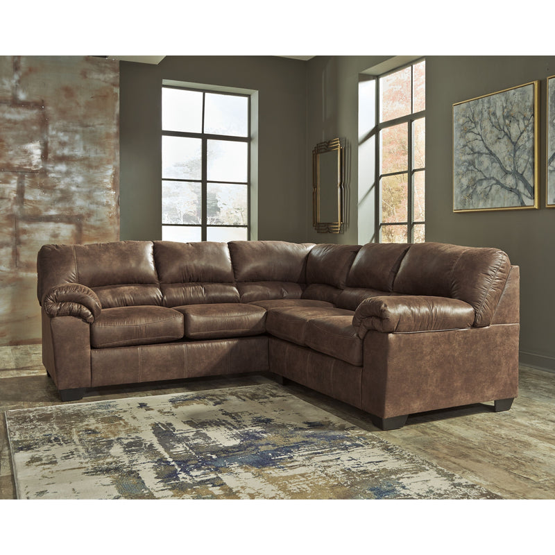 Ashley Bladen Left Sofa, Right Loveseat 2 Piece Sectional in Coffee-Washburn's Home Furnishings