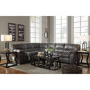 Ashley Bladen Left Sofa, Right Loveseat, Armless Chair 3 Piece Sectional in Slate-Washburn's Home Furnishings