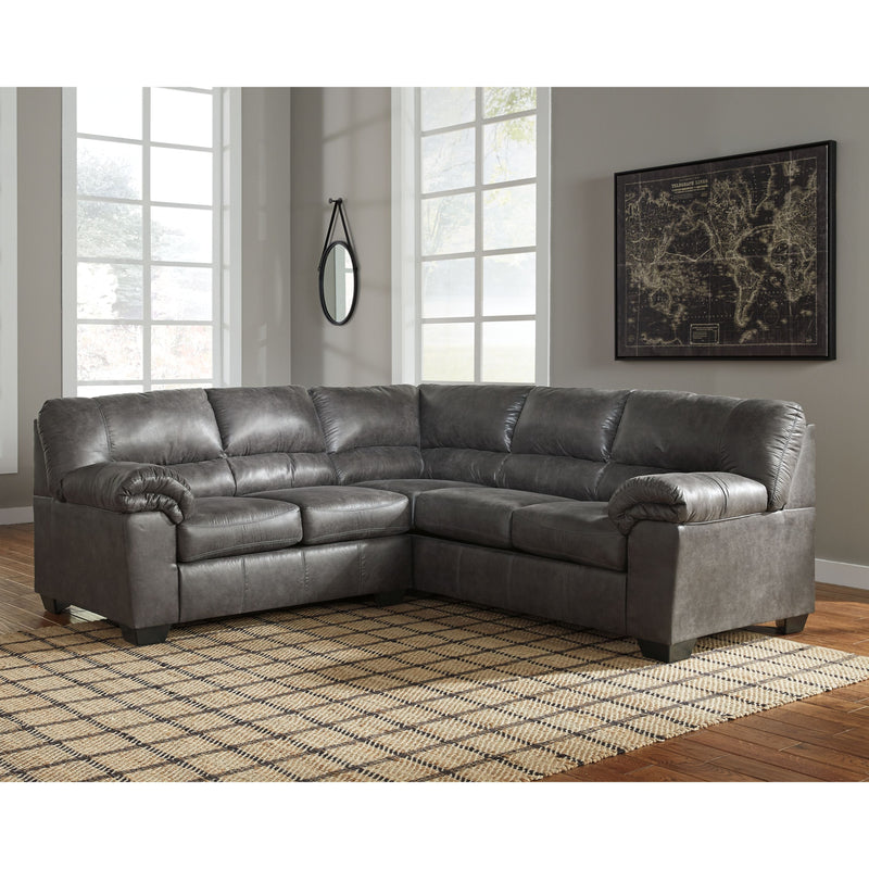 Ashley Bladen Right Sofa, Left Loveseat 2 Piece Sectional in Slate-Washburn's Home Furnishings