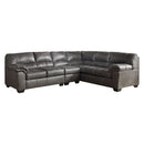 Ashley Bladen Right Sofa, Left Loveseat, Armless Chair 3 Piece Sectional in Slate-Washburn's Home Furnishings