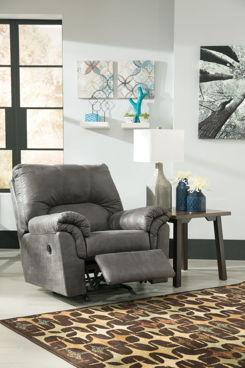 Ashley Bladen Rocker Recliner in Slate-Washburn's Home Furnishings