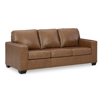 Ashley Bolsena Caramel Leather Sofa-Washburn's Home Furnishings