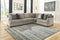 Ashley Bovarian Right Sofa 3 Piece Sectional in Stone-Washburn's Home Furnishings