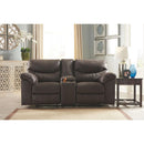 Boxberg - Teak - DBL Rec Loveseat w/Console-Washburn's Home Furnishings