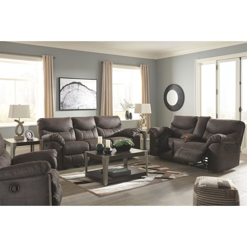 Ashley Boxberg Reclining Sofa in Dark Brown-Washburn's Home Furnishings