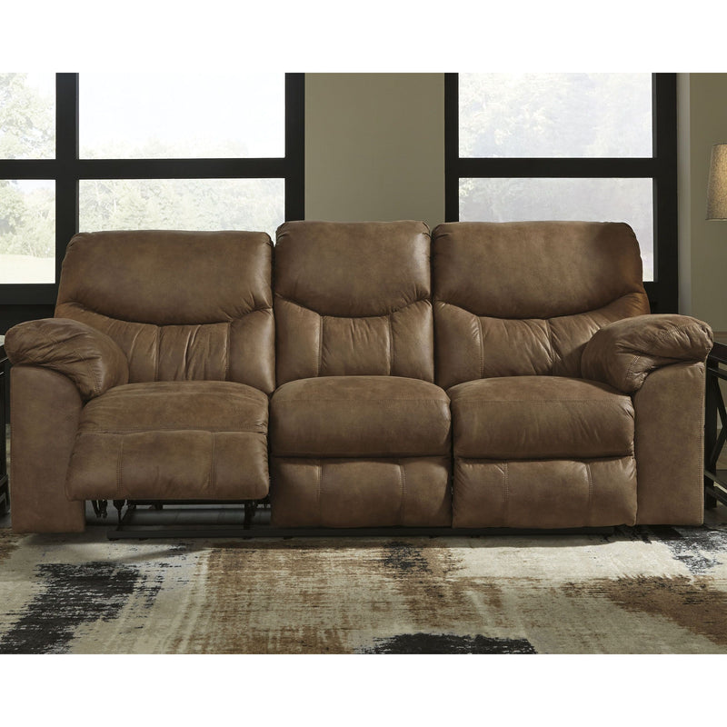 Ashley Boxberg Reclining Sofa in Light Brown-Washburn's Home Furnishings