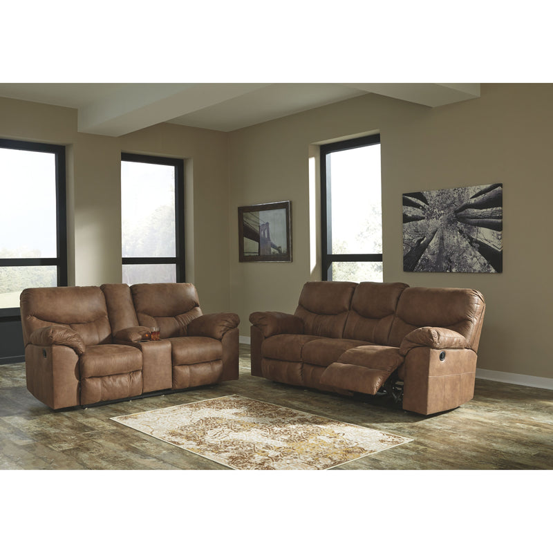 Ashley Boxberg Reclining Sofa in Light Brown-Washburn's Home Furnishings