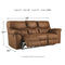 Ashley Boxberg Reclining Sofa in Light Brown-Washburn's Home Furnishings