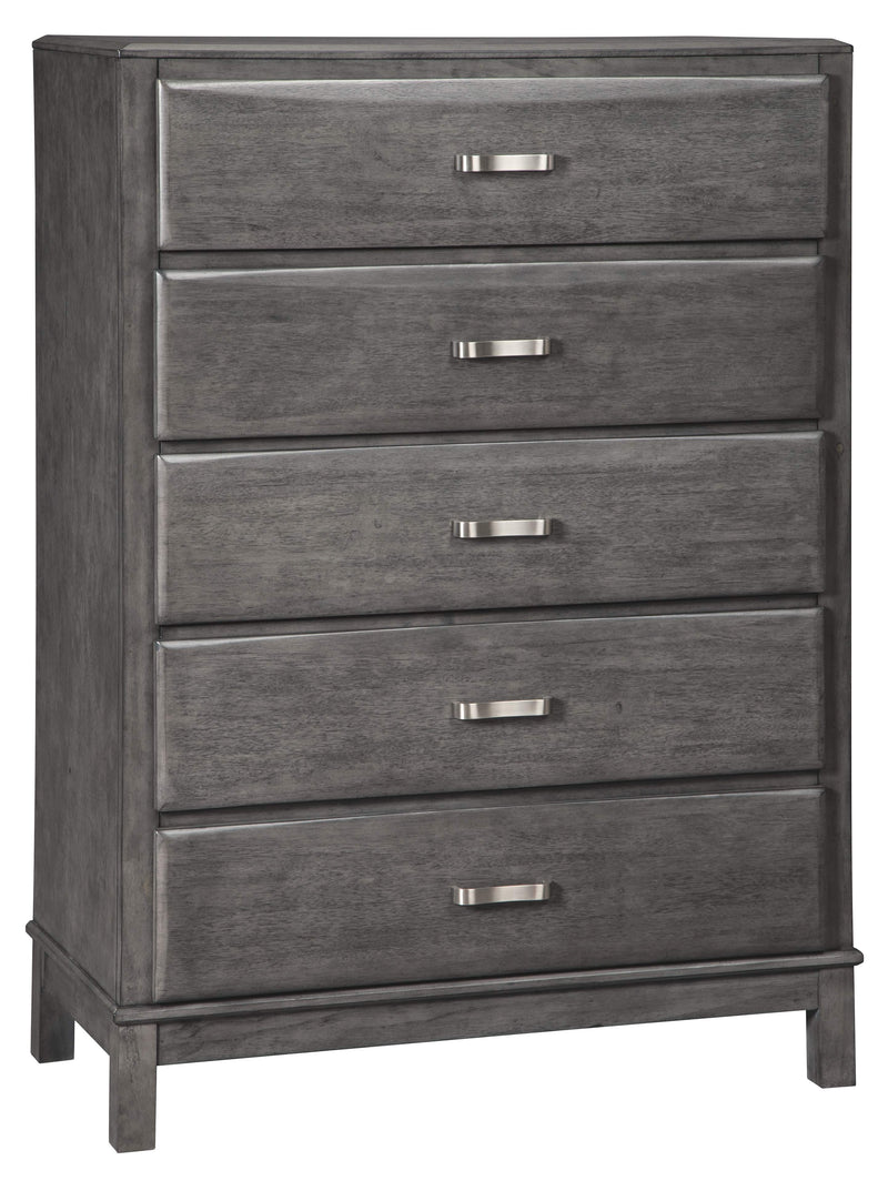 Ashley Caitbrook Five Drawer Chest in Gray-Washburn's Home Furnishings