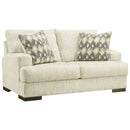 Caretti - Parchment - Loveseat-Washburn's Home Furnishings