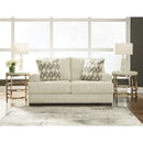 Caretti - Parchment - Loveseat-Washburn's Home Furnishings