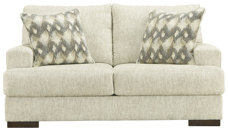 Ashley Caretti Loveseat in Parchment-Washburn's Home Furnishings