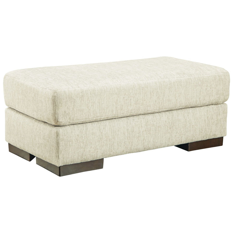 Caretti - Parchment - Ottoman-Washburn's Home Furnishings