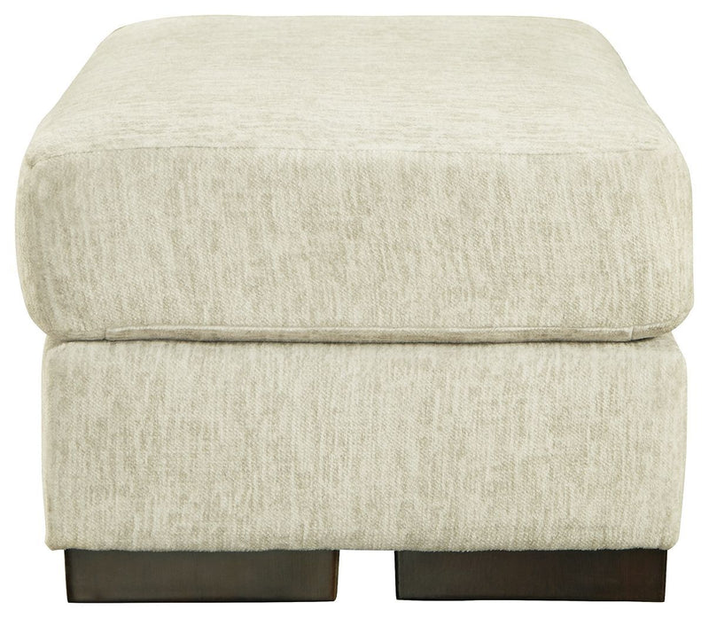 Ashley Caretti Ottoman in Parchment-Washburn's Home Furnishings