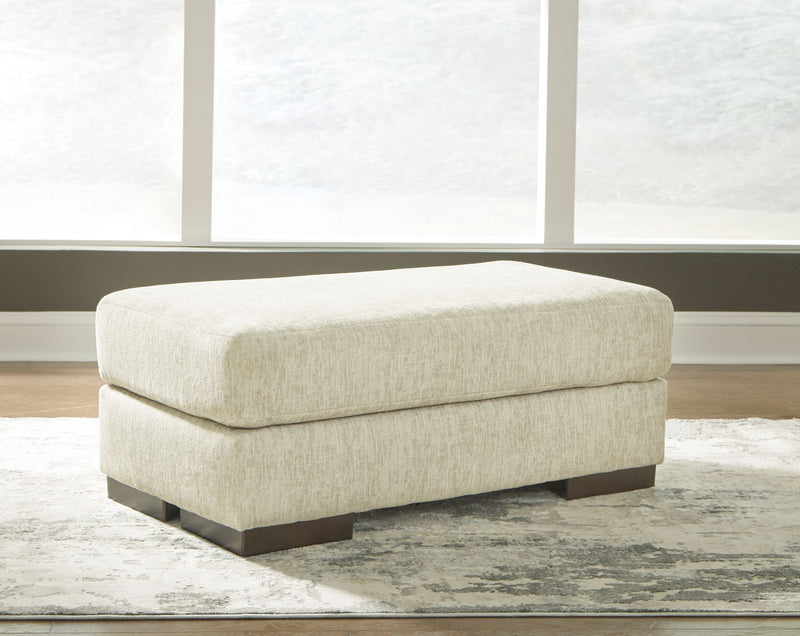 Ashley Caretti Ottoman in Parchment-Washburn's Home Furnishings